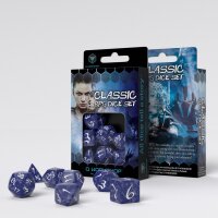 Classic RPG Dice Cobalt/White (7)