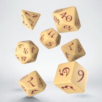Classic RPG Dice Set Beige/Burgundy (7)