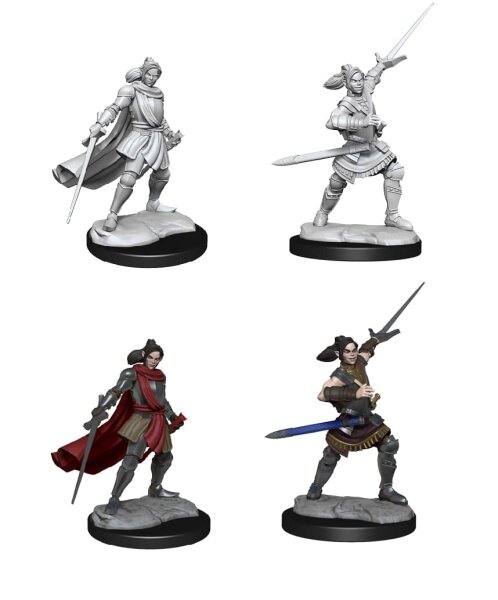 Critical Role Unpainted Miniatures - Half-Elf Paladin Xhorhas Female