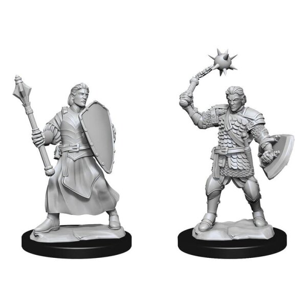 Critical Role Unpainted Miniatures - Human Clovis Concord Cleric Male