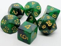 Würfelset Confetti - Green Galaxy (7)