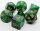Würfelset Confetti - Green Galaxy (7)