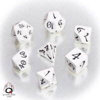 Classic RPG Dice Set White/Black (7)
