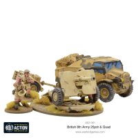 Bolt Action: British 8th Army 25-pdr & Quad Tractor