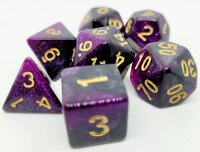 Würfelset Confetti - Purple Galaxy (7)