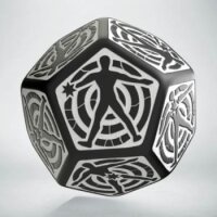 D12 Black & white Hit Location dice (1)