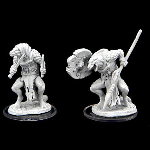 Critical Role Unpainted Miniatures - Kuul`tevir Javelineer & Assassin