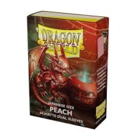 Dragon Shield Japanese Size Dual Sleeves - Peach (60...