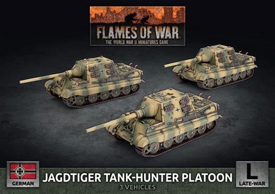 Flames of War GE: LW  Jagdtiger (12.8cm) Tank-Hunter Platoon (3x Plastik)