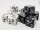 Würfelset Opaque D6 - Counter Dice +/- Black/White (12)