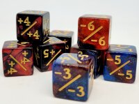 Würfelset D6 - Counterdice +/- Mix Powder (12)