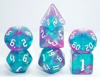 Würfelset Galaxy - Blue Fluorite (7)