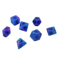 Würfelset Glow-Swirl - Blueberry (7)