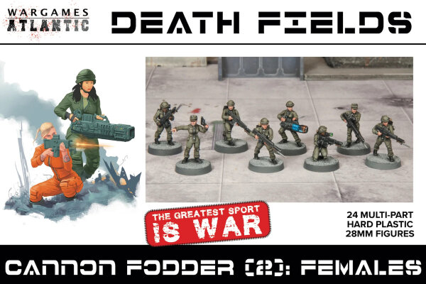 Wargames Atlantic: Cannon Fodder - Female (Plastic)