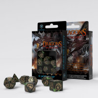 Dragon Dice Bottle-Green/Gold (7)
