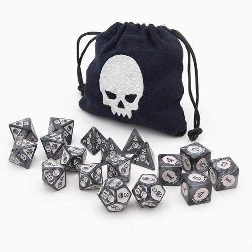 Würfel-Set: Necrotic Damage (18 Würfel)