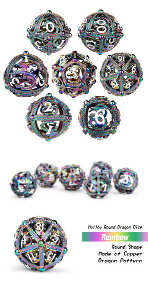 Würfelset: Hollow Orb Dice Set  Dragon Iridescence