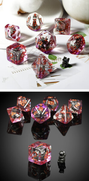 Würfelset:  Resin Dice Set (7) Squirrel