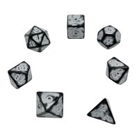 Würfelset Antik Dark Knight: White (7)