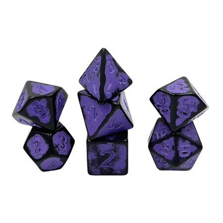 Würfelset Antik Dark Knight: Purple (7)