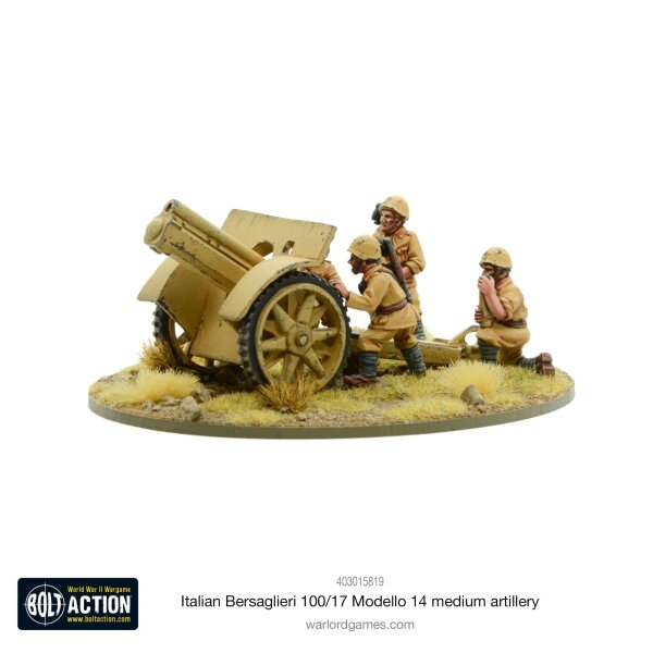 Bolt Action: Italian Bersaglieri 100/17Modello 14 Medium Artillery