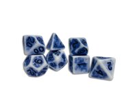 Würfelset: 7 Würfel mehrseitig - Acryl Antik...