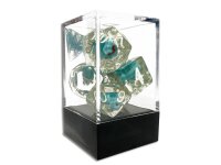 Würfelset: Rounded Corner Resin - Blue Duck