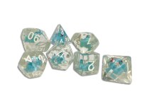 Würfelset: Rounded Corner Resin - Blue Duck