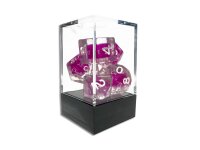 Würfelset: Rounded Corner Resin - Rose Red Mini Dice