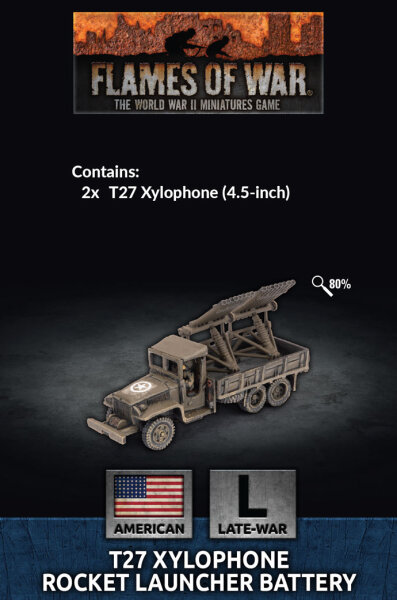 Flames of War US: T27 Xylophone Rocket Launcher Battery (x2)