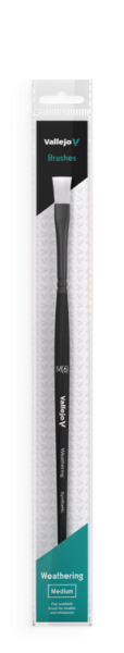 Medium Flat Weathering Brush
