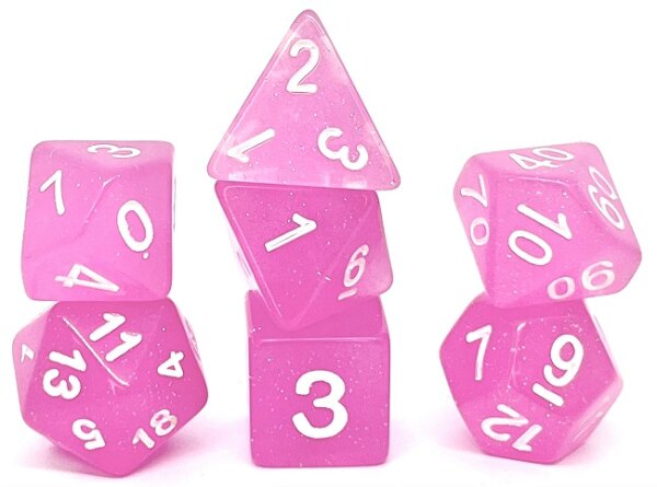 Würfelset Confetti: Creamy Pink (7)