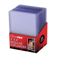 UP - Toploader - 3" x 4" Clear Regular (25 pieces)