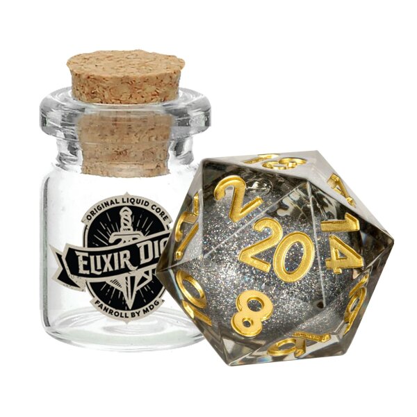 55mm D20 Elixir Liquid Core Dice Vanishing Oil