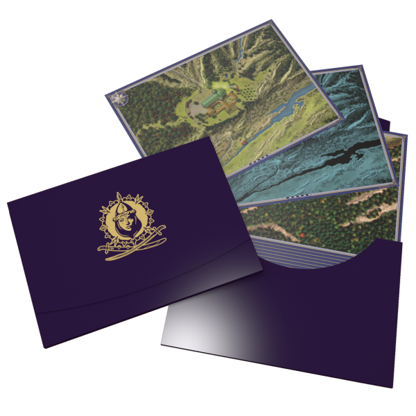 Jannasaras Kartentasche Goldene und Silberne Mappe