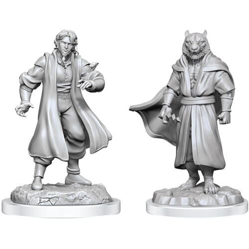 Critical Role Minis W03 Male Human Sorcerer Merchant & Tiger Demon MOQ2