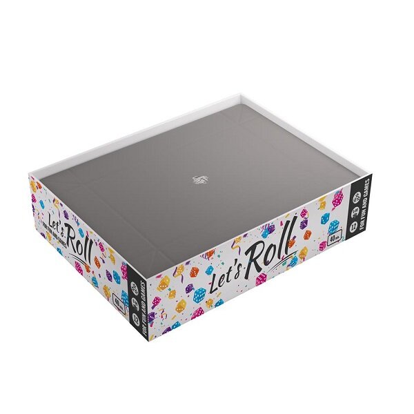 Gamegenic: Magnetic Dice Tray Rectangular Black/Gray