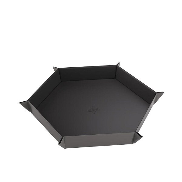 Gamegenic: Magnetic Dice Tray Hexagonal Black/Gray