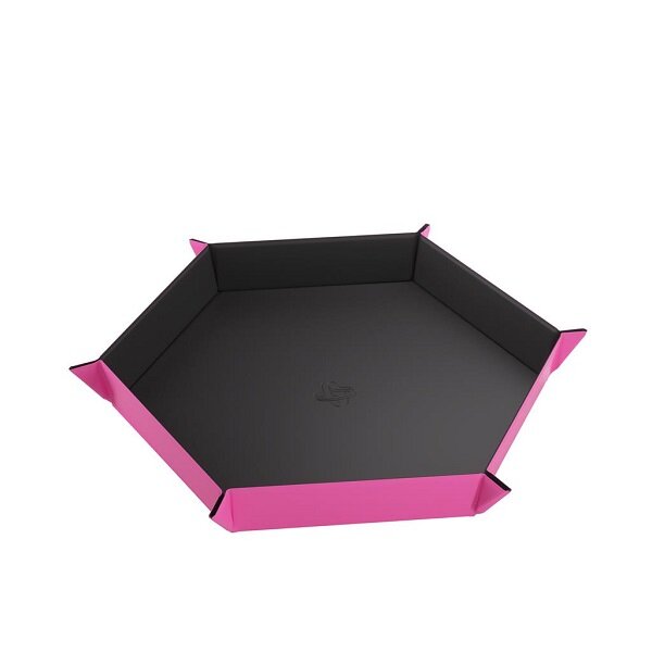 Gamegenic: Magnetic Dice Tray Hexagonal Black/Pink