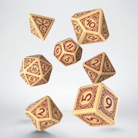 Viking Dice Set - Valhalla (Beige/Burgundy)