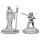 Critical Role Unpainted Miniatures - Human Wizard Female & Halfling Holy Warrior Female