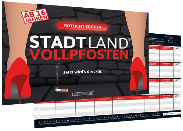 Stadt Land Vollpfosten: Rotlicht Edition (DinA4) (DE)