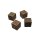 UP - Heavy Metal Feywild Copper and Green D6 Dice Set (4ct) for Dungeons & Dragons