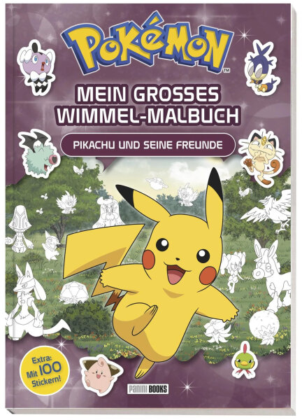 Pokémon - Mein großes Wimmel-Malbuch - Pikachu und seine Freunde