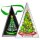 Resin Christmas Tree Dice Set Green