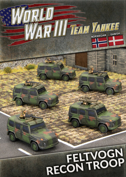 Team Yankee Nordic Forces Feltvogn Recon Troop (x5)