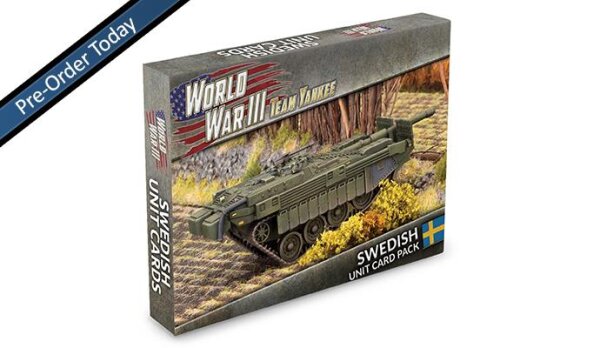 Team Yankee Nordic Forces Swedish Unit Cards