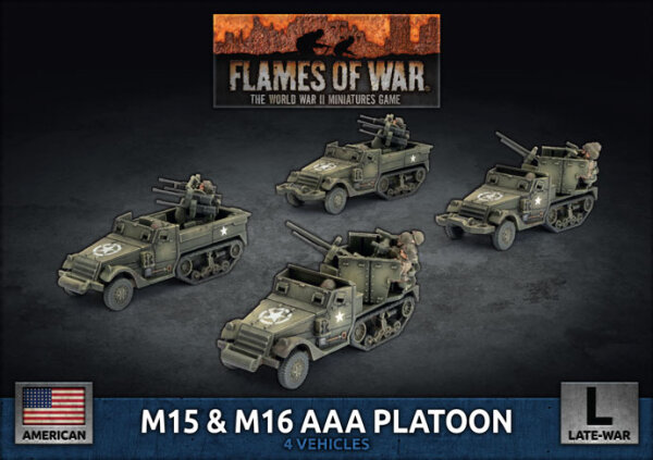 Flames of War US: M15 & M16 AAA Platoon (Plastic)