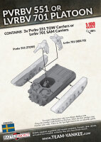 Team Yankee Nordic Forces Pvrbv or Lvrbv 701 Platoon (x4)