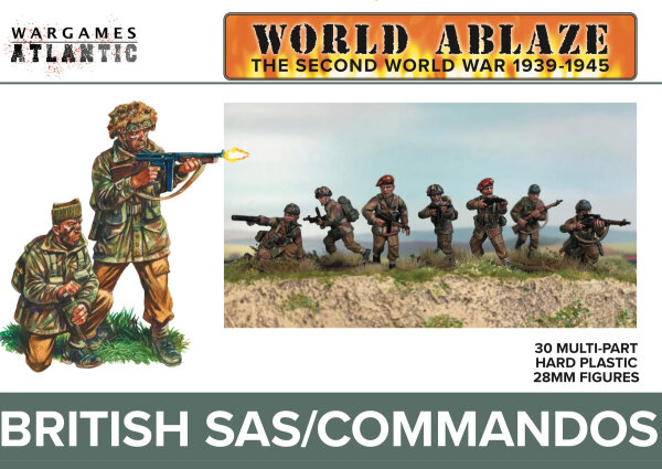 Wargames Atlantic: British SAS/Commandos (x30 Plastik)